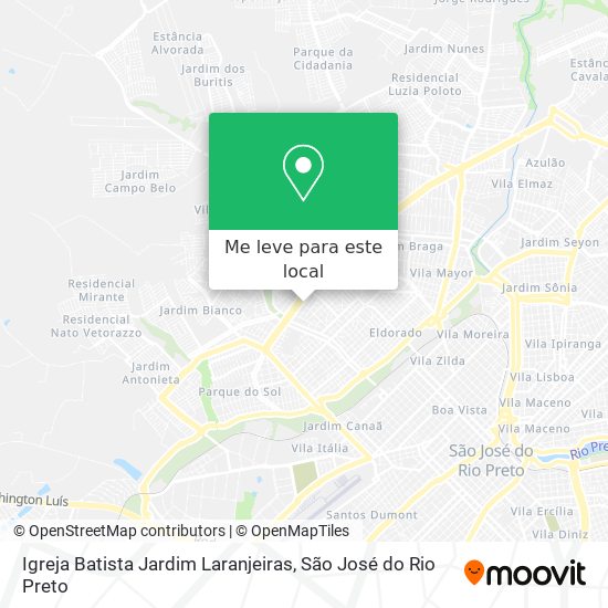 Igreja Batista Jardim Laranjeiras mapa