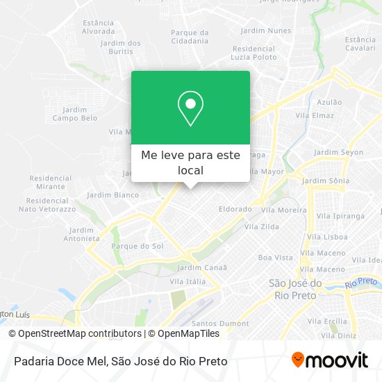 Padaria Doce Mel mapa