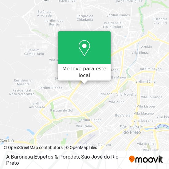 A Baronesa Espetos & Porções mapa