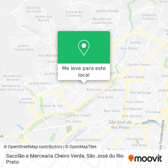 Sacolão e Mercearia Cheiro Verde mapa