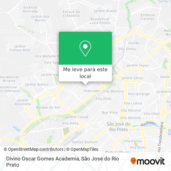 Divino Oscar Gomes Academia mapa