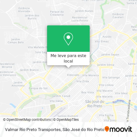 Valmar Rio Preto Transportes mapa