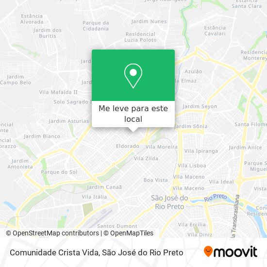 Comunidade Crista Vida mapa