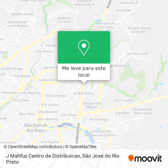 J Mahfuz Centro de Distribuicao mapa