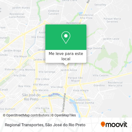 Regional Transportes mapa