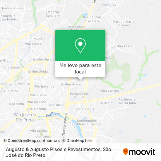 Augusto & Augusto Pisos e Revestimentos mapa