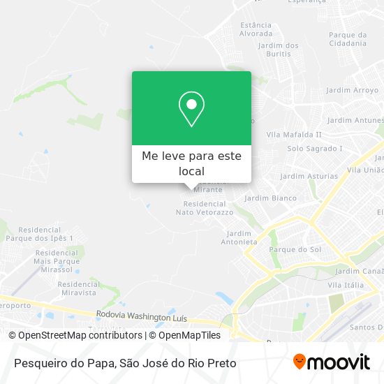 Pesqueiro do Papa mapa