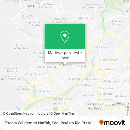 Escola Waldemiro Naffah mapa