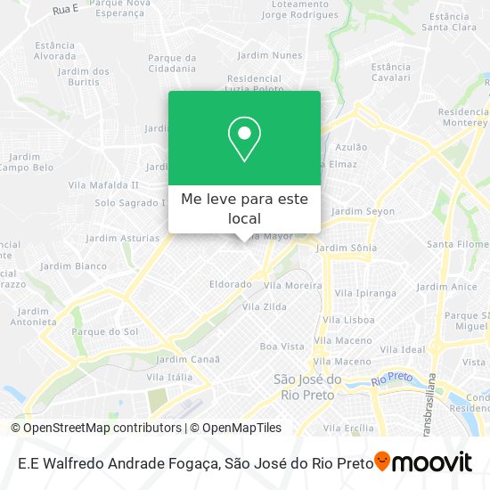 E.E Walfredo Andrade Fogaça mapa