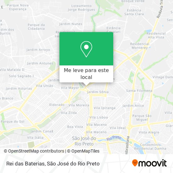 Rei das Baterias mapa