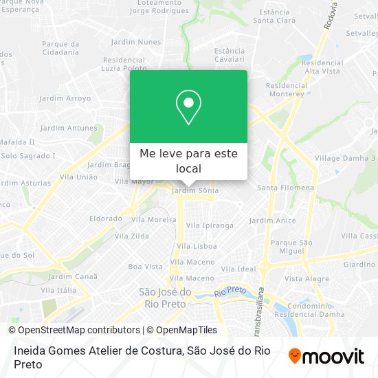 Ineida Gomes Atelier de Costura mapa