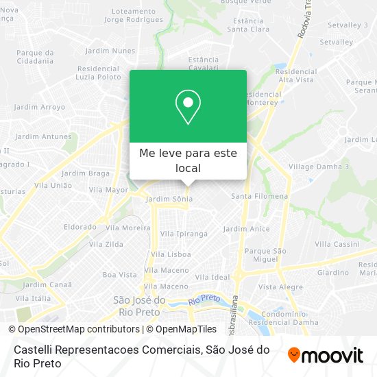 Castelli Representacoes Comerciais mapa