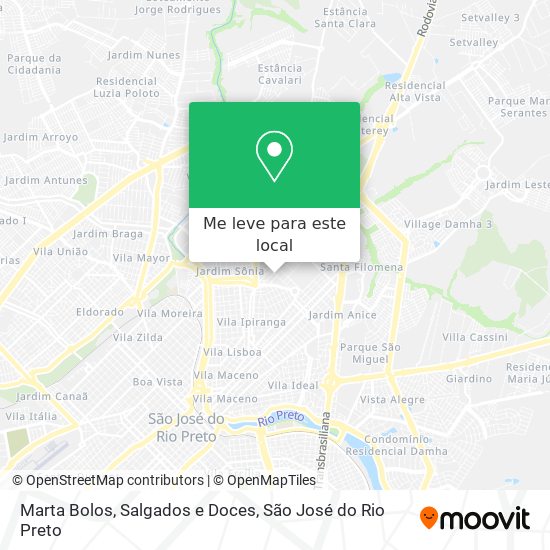 Marta Bolos, Salgados e Doces mapa