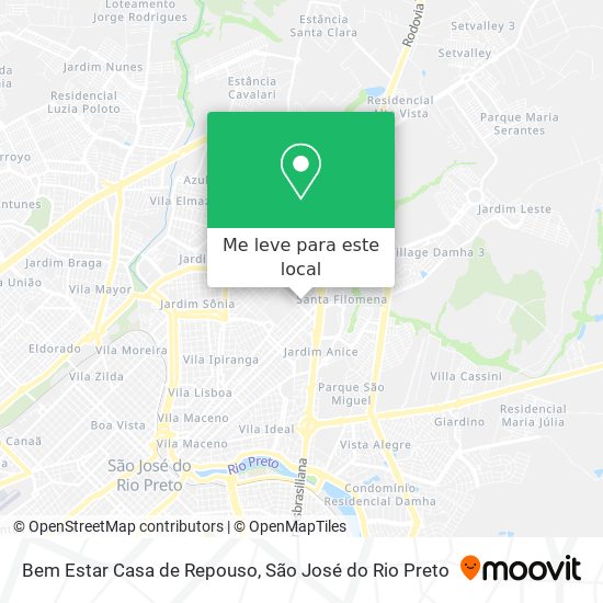 Bem Estar Casa de Repouso mapa