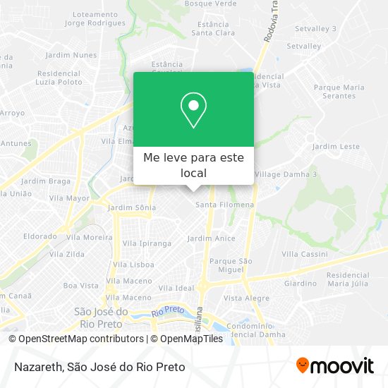 Nazareth mapa