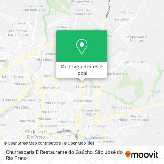 Churrascaria E Restaurante do Gaúcho mapa