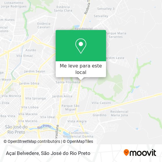 Açaí Belvedere mapa