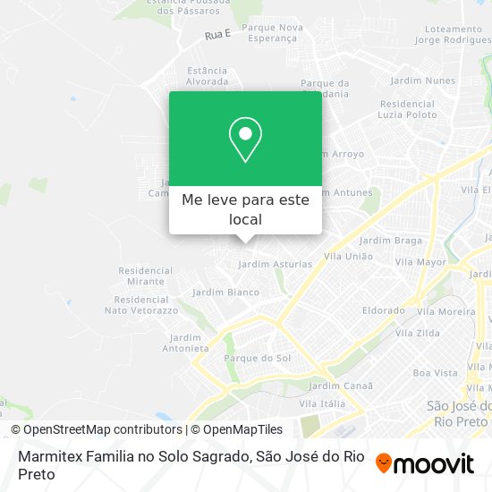 Marmitex Familia no Solo Sagrado mapa