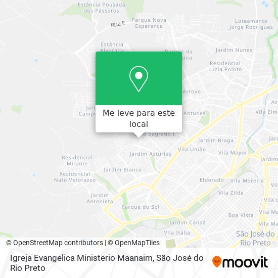 Igreja Evangelica Ministerio Maanaim mapa