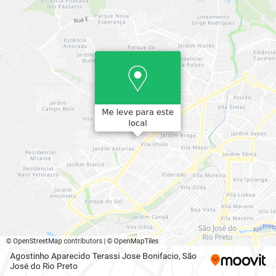 Agostinho Aparecido Terassi Jose Bonifacio mapa