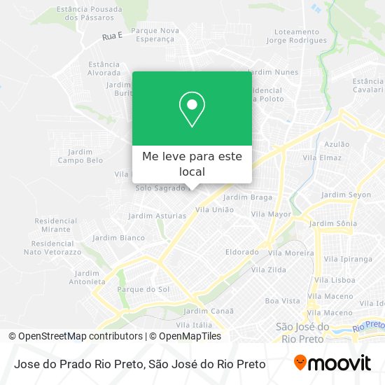Jose do Prado Rio Preto mapa