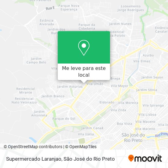 Supermercado Laranjao mapa
