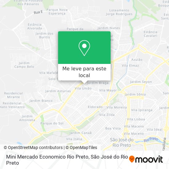 Mini Mercado Economico Rio Preto mapa