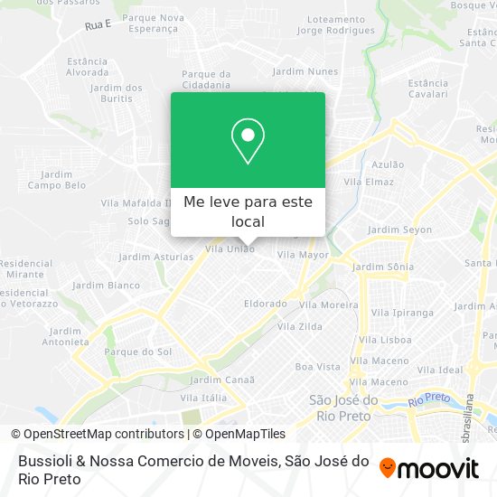 Bussioli & Nossa Comercio de Moveis mapa