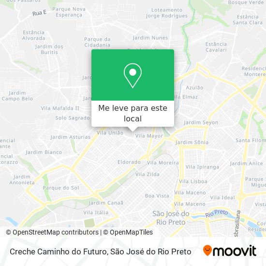 Creche Caminho do Futuro mapa
