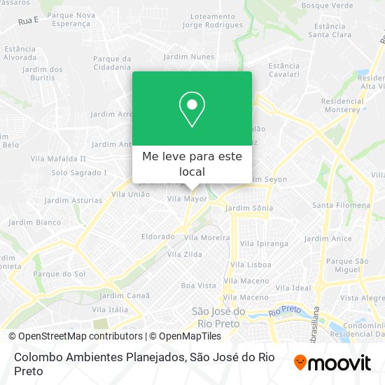 Colombo Ambientes Planejados mapa