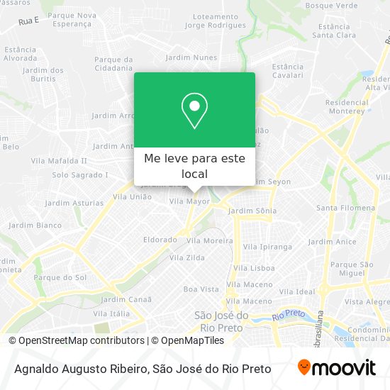 Agnaldo Augusto Ribeiro mapa