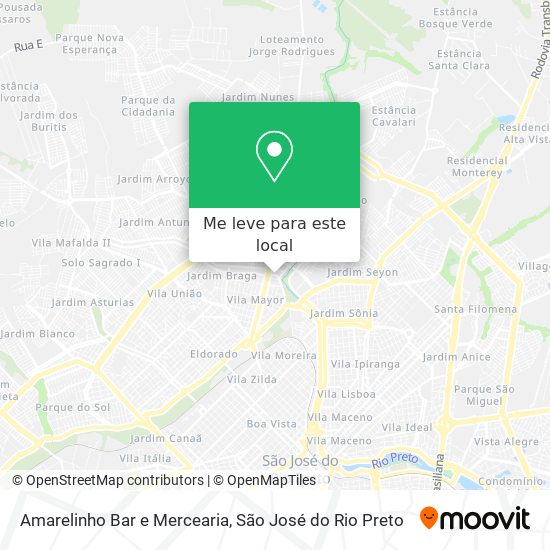 Amarelinho Bar e Mercearia mapa