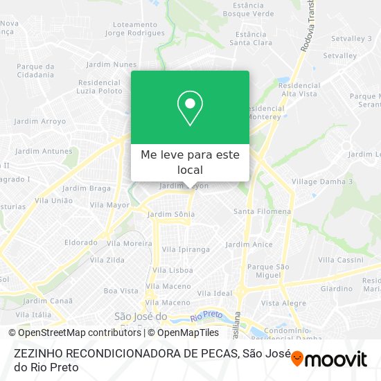ZEZINHO RECONDICIONADORA DE PECAS mapa