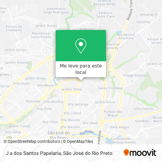 J a dos Santos Papelaria mapa