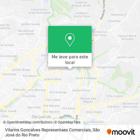 Vilarins Goncalves Representaes Comerciais mapa