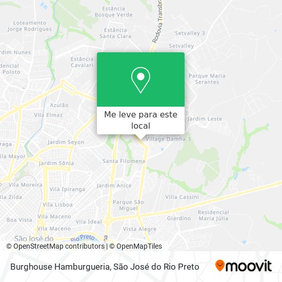 Burghouse Hamburgueria mapa