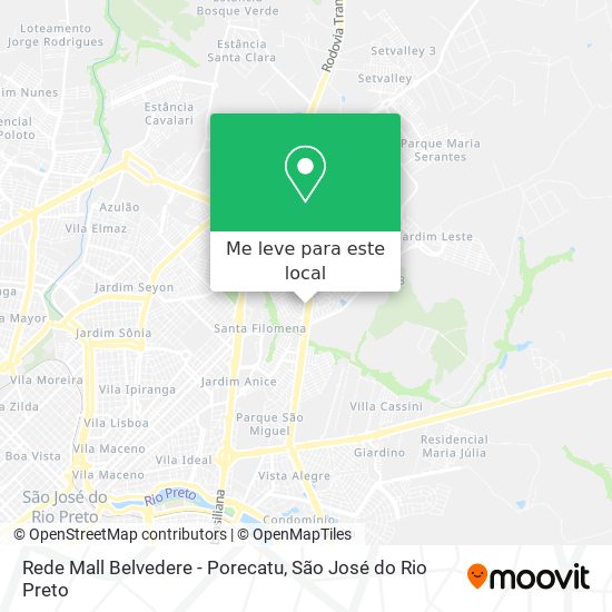 Rede Mall Belvedere - Porecatu mapa