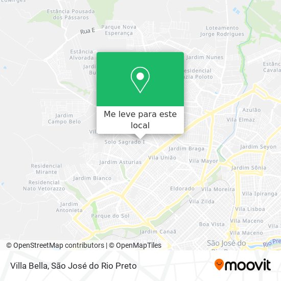 Villa Bella mapa