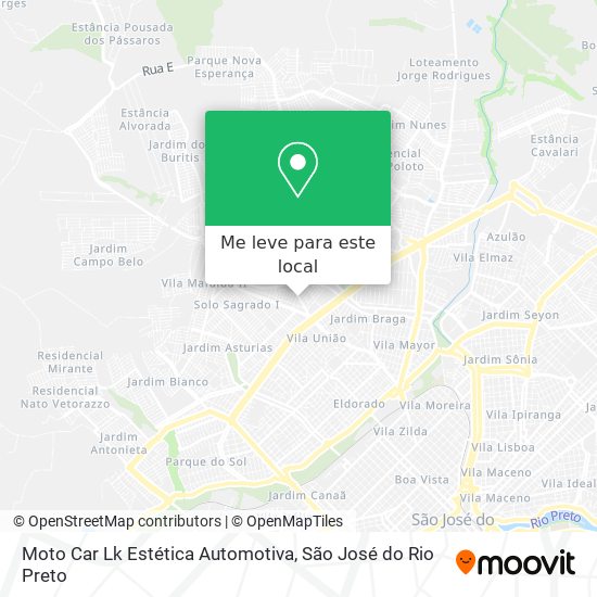 Moto Car Lk Estética Automotiva mapa