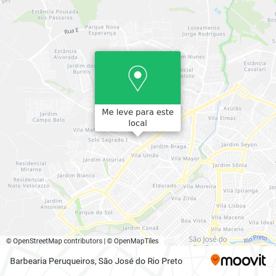 Barbearia Peruqueiros mapa