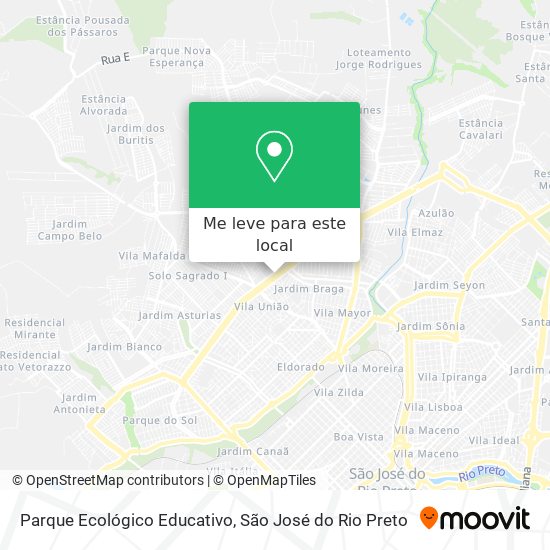 Parque Ecológico Educativo mapa