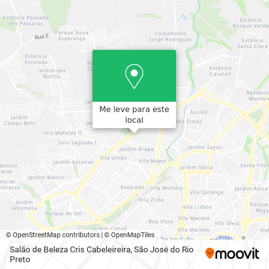 Salão de Beleza Cris Cabeleireira mapa