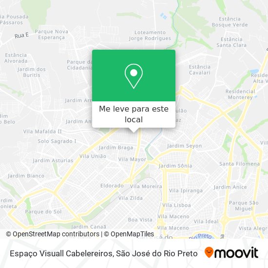 Espaço Visuall Cabelereiros mapa