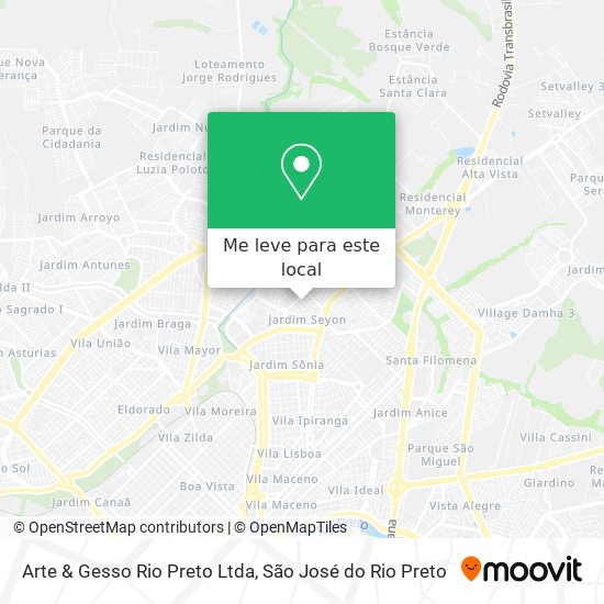 Arte & Gesso Rio Preto Ltda mapa