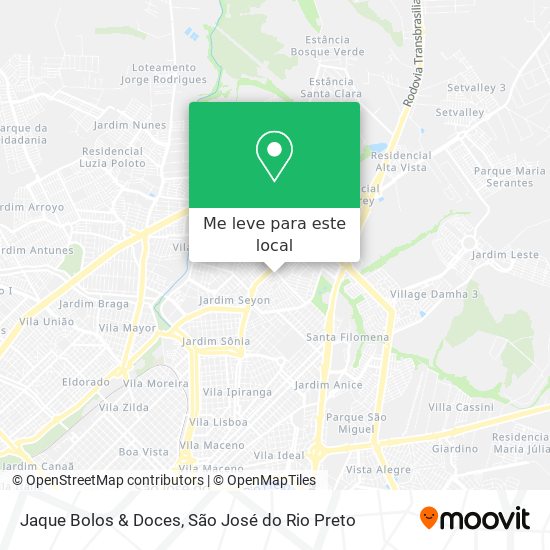 Jaque Bolos & Doces mapa