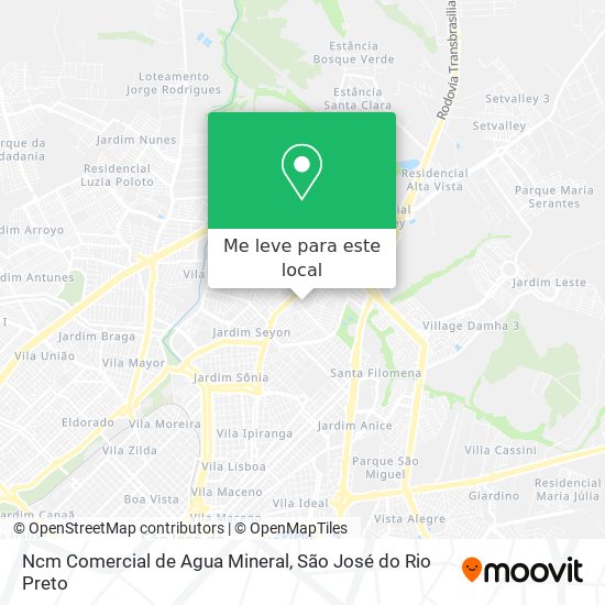Ncm Comercial de Agua Mineral mapa