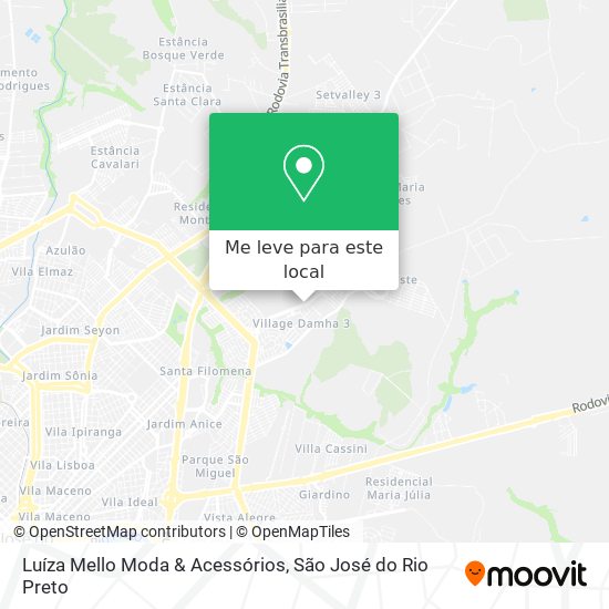 Luíza Mello Moda & Acessórios mapa