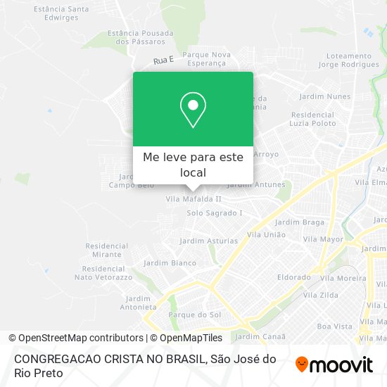 CONGREGACAO CRISTA NO BRASIL mapa
