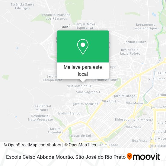 Escola Celso Abbade Mourão mapa