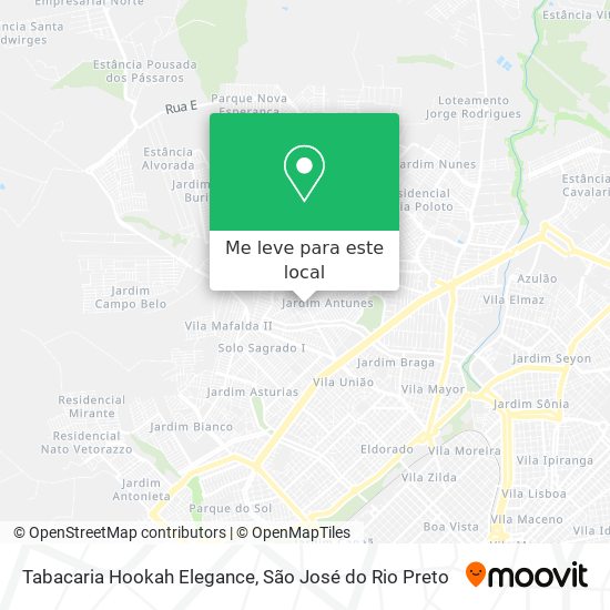 Tabacaria Hookah Elegance mapa